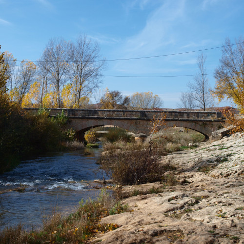 senda de la hoz del abión, puente del abión en el burgo de osma