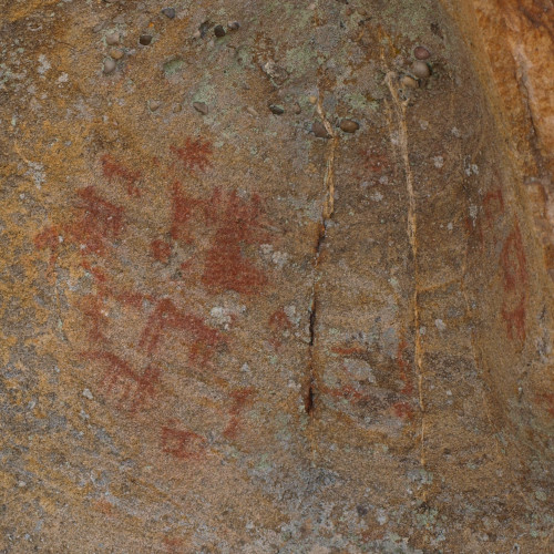 senda de la casa de la ciudad valonsadero, pinturas rupestres